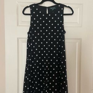 Ralph Lauren Polka Dot Sleeveless Dress